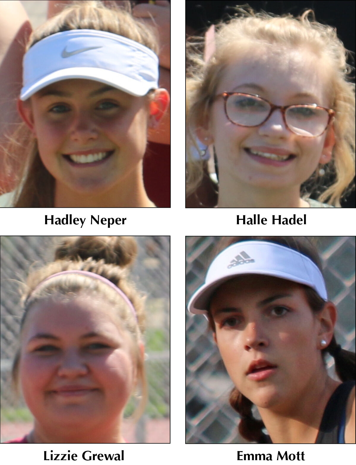 RHS girls' tennis at Kohler Sectional 2020